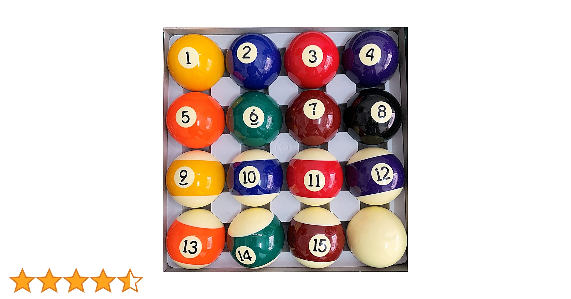 Amazon | BILIYARD プールボールセット 2-1/4インチ ビリヤード